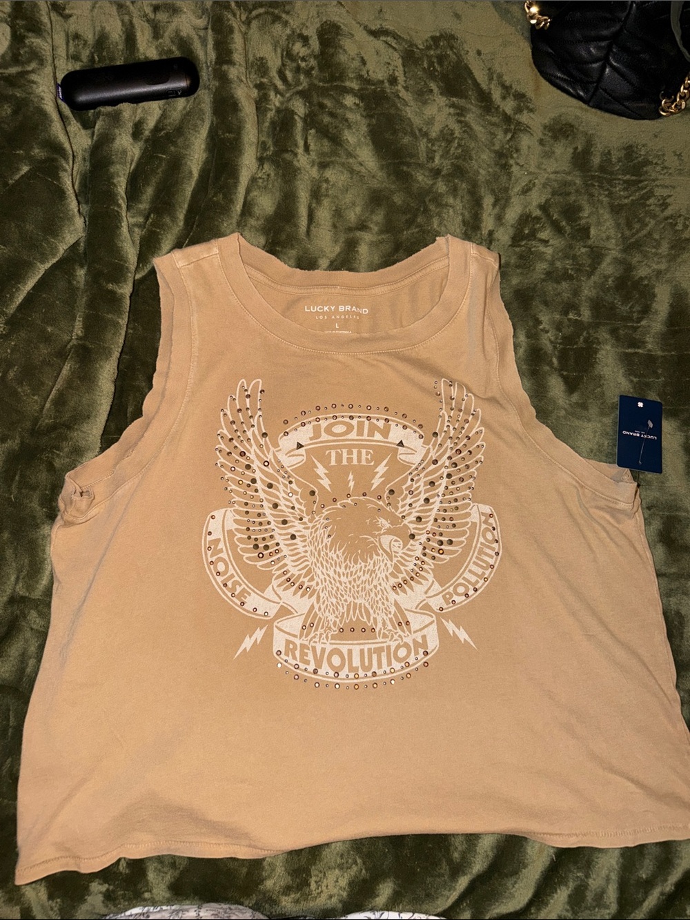 NWT Lucky Brand Revolution Distressed Tank